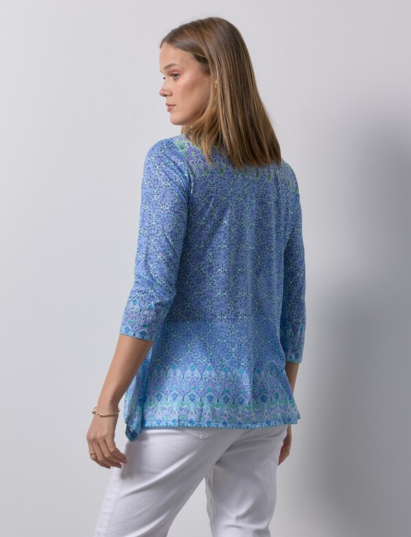 Blusa Printed AZUL/MULTI