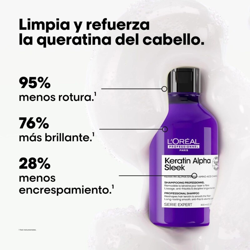 Shampoo L'Oréal Prof Keratin Alpha Sleek 300ml Shampoo L'Oréal Prof Keratin Alpha Sleek 300ml