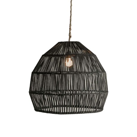 LAMPARA DE TECHO RATTAN NEGRO TUNEZ