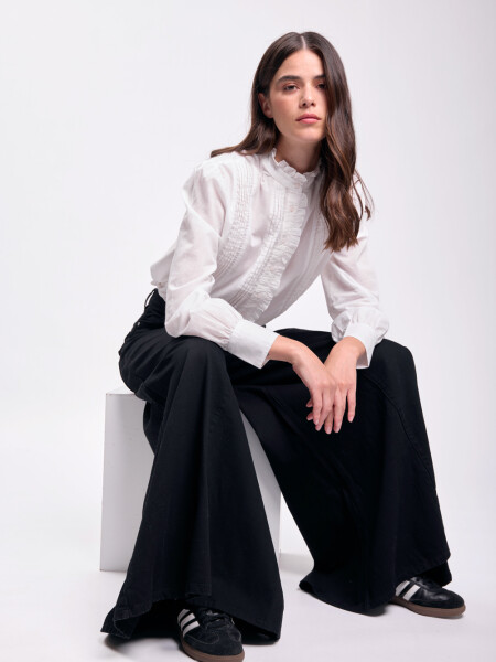 Pantalón jean extra ancho Negro