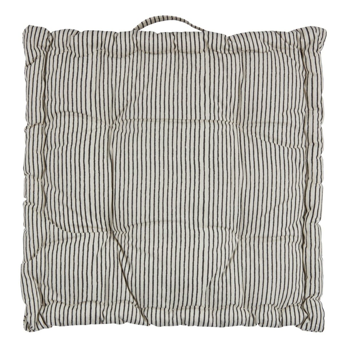 Almohadón de asiento PIL 40x40x7 beige/negro 