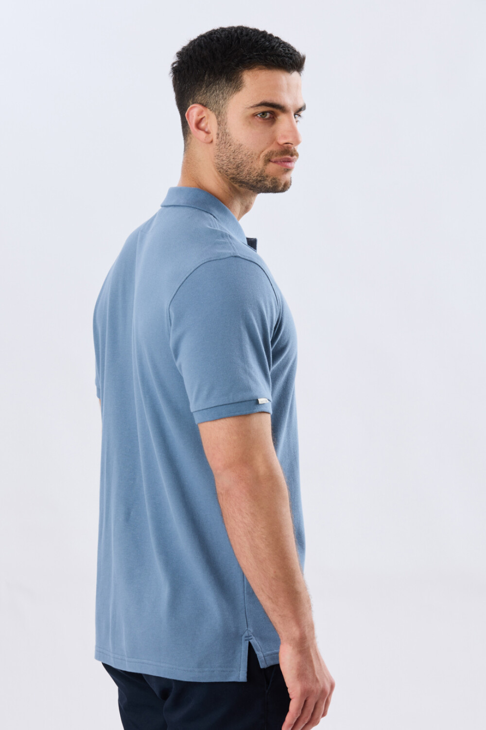 REMERA POLO LISA PIQUÉ Piedra