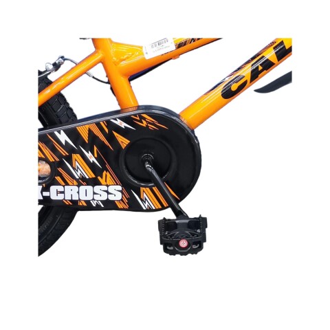 Bicicleta Caloi X-Cross Aro 16 Naranja Bicicleta Caloi X-Cross Aro 16 Naranja