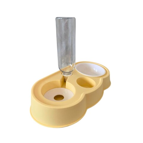Bowl Doble Chico 500 ml Amarillo (antiderrame) Bowl Doble Chico 500 ml Amarillo (antiderrame)