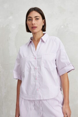 CAMISA STRIPE ROSA