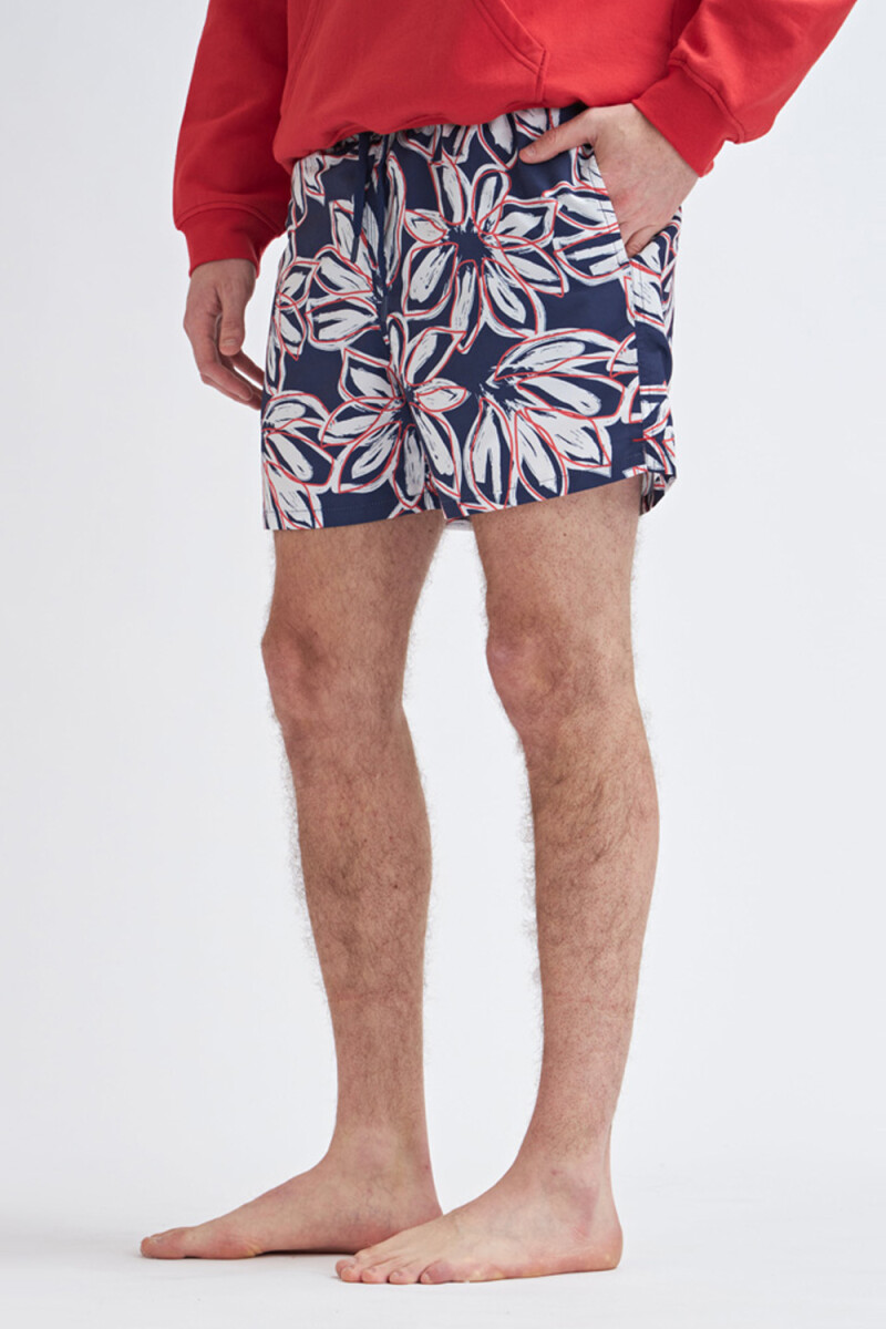 Short de baño Flores
