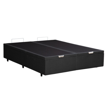 BOX BAÙL QUEEN SIZE BASE DE SOMMIER GUARDARROPA CAMA IMPORTADO GRIS