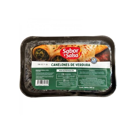 Canelones De Verdura 360 Gramos Sabor Y Salsa Canelones De Verdura 360 Gramos Sabor Y Salsa