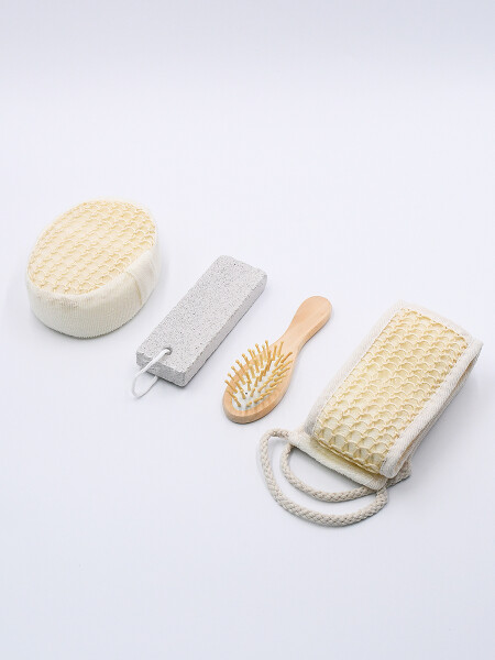 SET SPA BAÑO ECO SET X 4 CRUDO