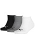 Medias de Hombre Puma x3 Invisible Gris - Blanco - Negro