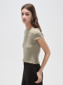 Remera Jamino Verde Grisaceo