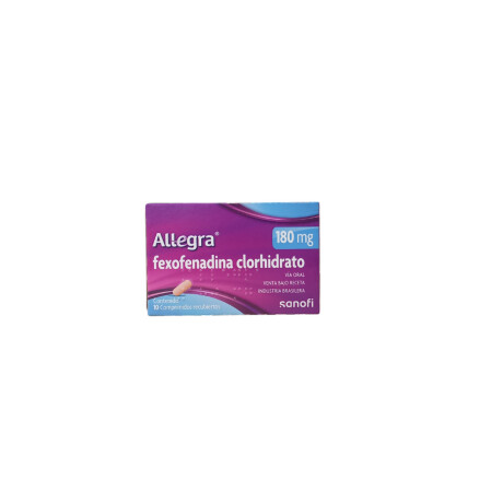 Antihistaminico Allegra 180 mg 10 comprimidos 001