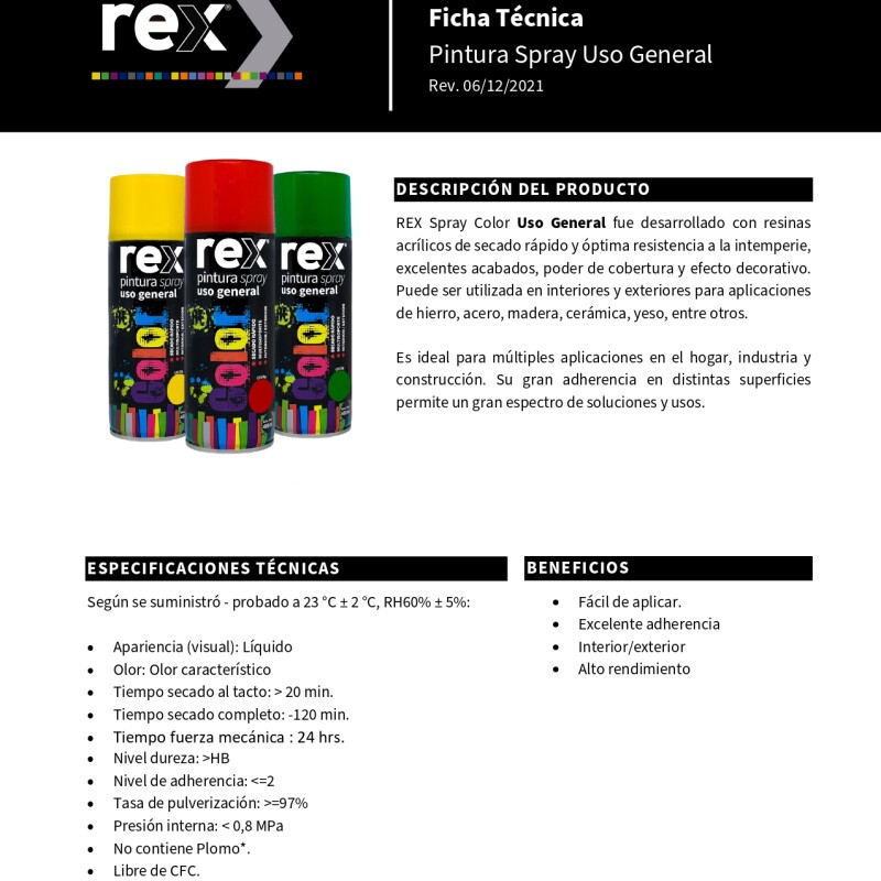 Pintura en Aerosol Spray Uso general - Secado Rápido Naranja