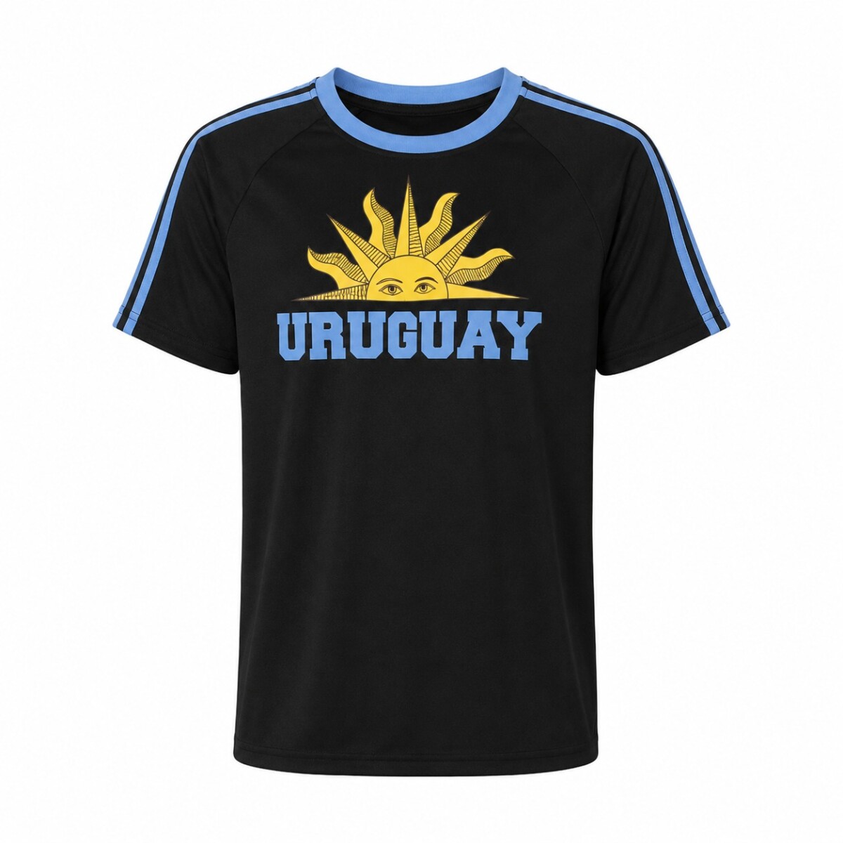 CAMISETA SOL UY NEGRO CE-SOLUY-02 TALLE S - NEGRO 