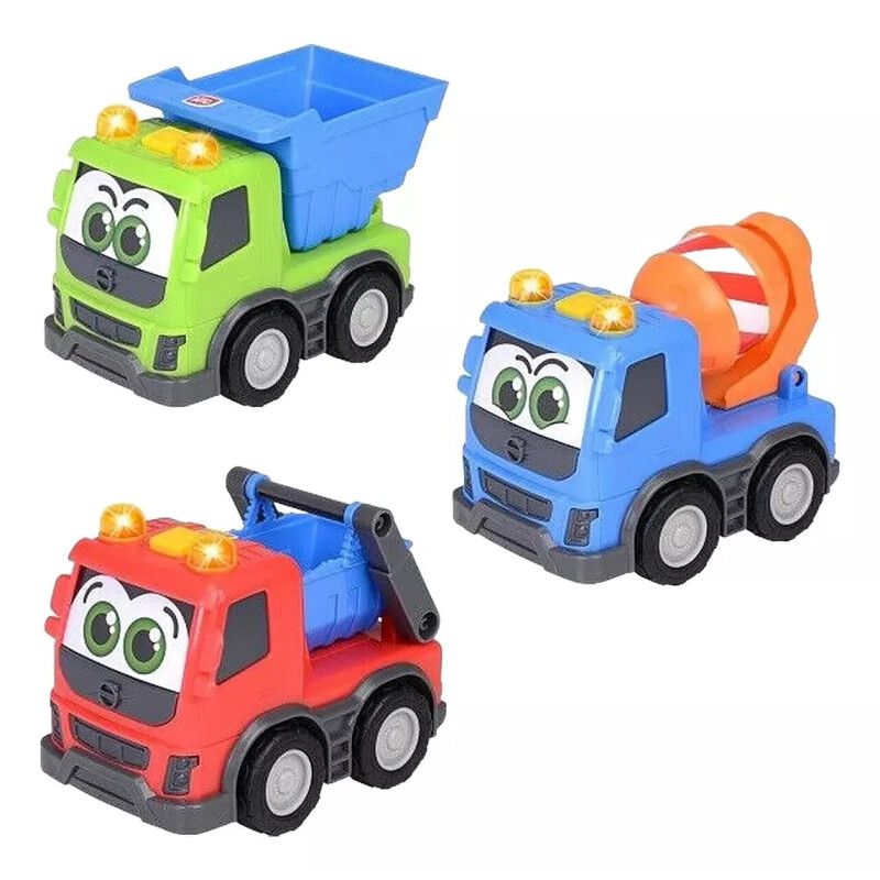 Camion De Construccion Luces Sonidos Varios Colores Abc 13cm Camion De Construccion Luces Sonidos Varios Colores Abc 13cm