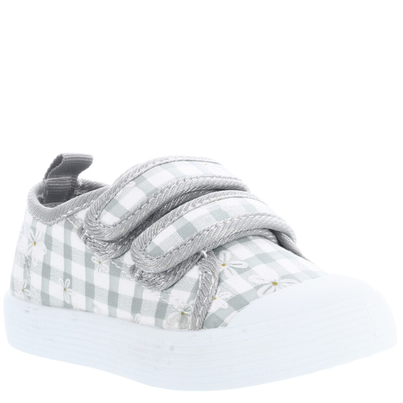 Championes de Niños Croco Kids BLAZE con velcros Gris