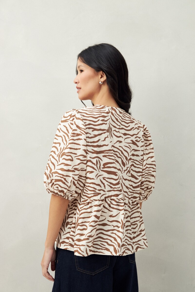 BLUSA WYNN PRINTED Almendra