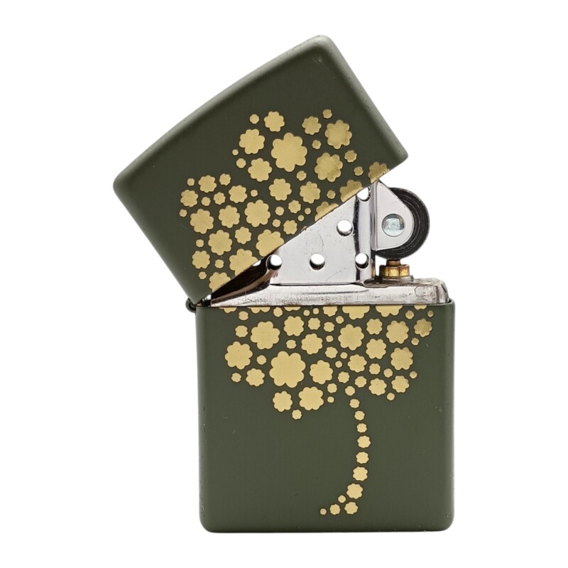 Encendedor ZIPPO 48501 2022PFF Four Leaf Clover Design - ZP485012 verdecombinado