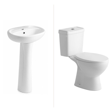 LOZA SANITARIA BLANCO INODORO MOCHILA BACHA PEDESTAL BLANCO