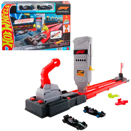 Pista de Autos Hot Wheels Fórmula 1 con 2 Vehículos Pista de Autos Hot Wheels Fórmula 1 con 2 Vehículos