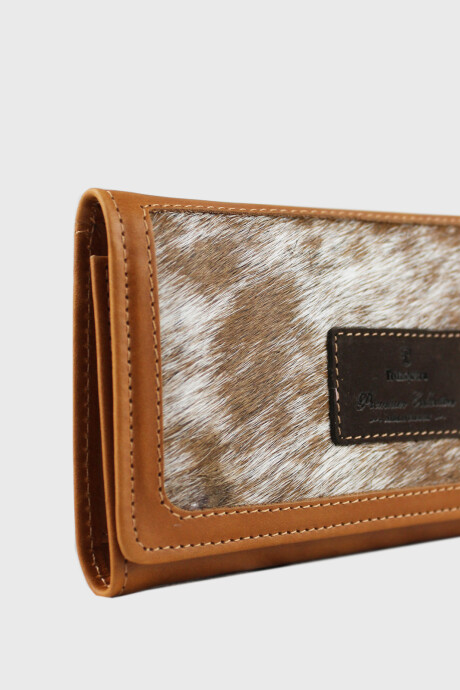 Billetera Camelia - Combinada Pelo Claro