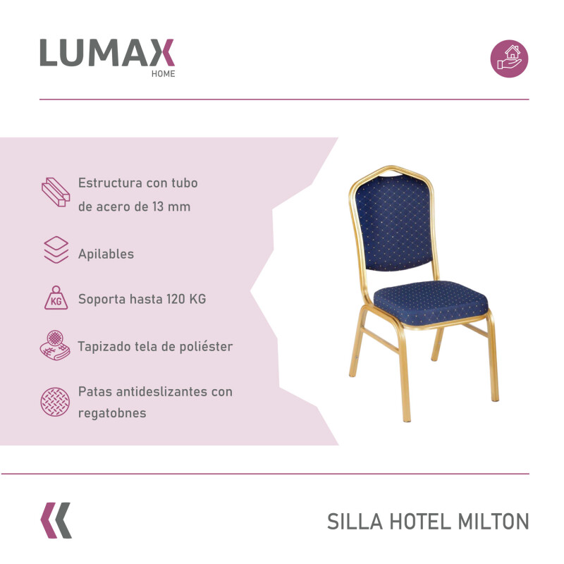 Silla Hotel Milton Azul