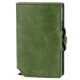 Billetera Baleine Kansas en Aluminio y Cuero con Protección RFID Army Green