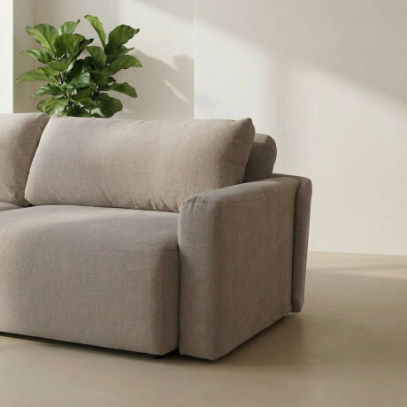 Sofá Cama Empeiro (Retráctil) - Tela Microfibra FX4-11 (Tostado)