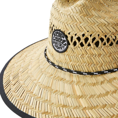 Sombrero Rip Curl Logo Straw Beige