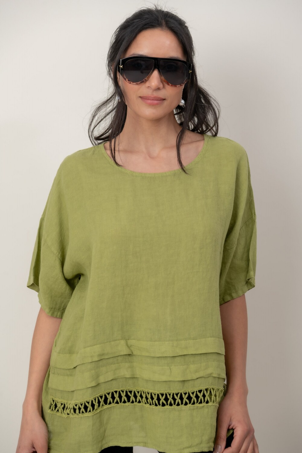 BLUSA ZEMYNA Pistacho