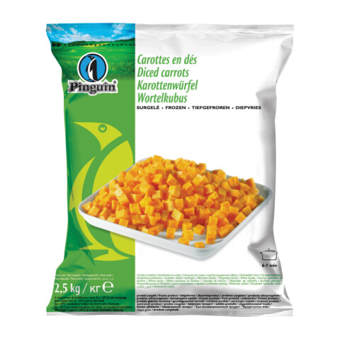 ZANAHORIA EN CUBOS PINGUIN- 2,5 KG Zanahoria En Cubos Pinguin- 2,5 Kg