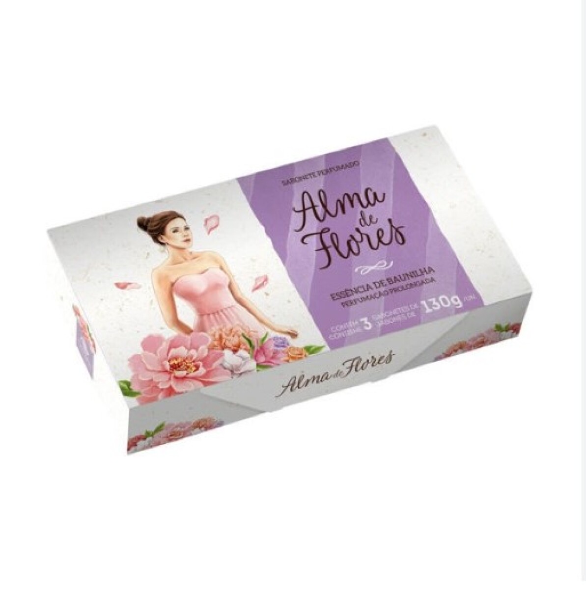 Set Alma de Flores x3 jabones - Esencia de Vainilla 