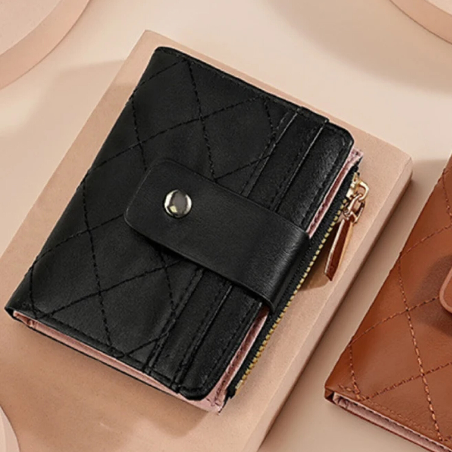 Billetera monedero tarjetero cuerina - Negro — Mis Petates