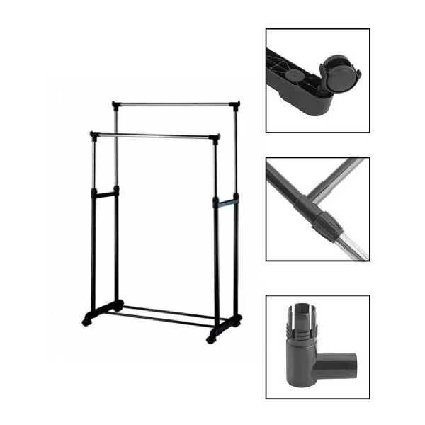 Perchero Doble Extensible Con Ruedas Recibidor Super Oferta Perchero Doble Extensible Con Ruedas Recibidor Super Oferta
