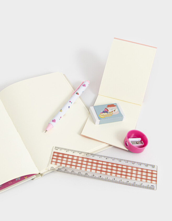 Librería Sets Mesh Set De Librería En Estuche De Mesh Con Strap Y Charm - Combinacion Multicolor