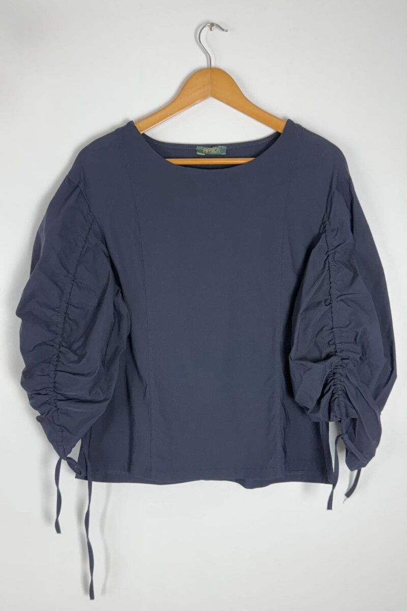 BLUSA C/VISCOSA OUTER - AZUL 