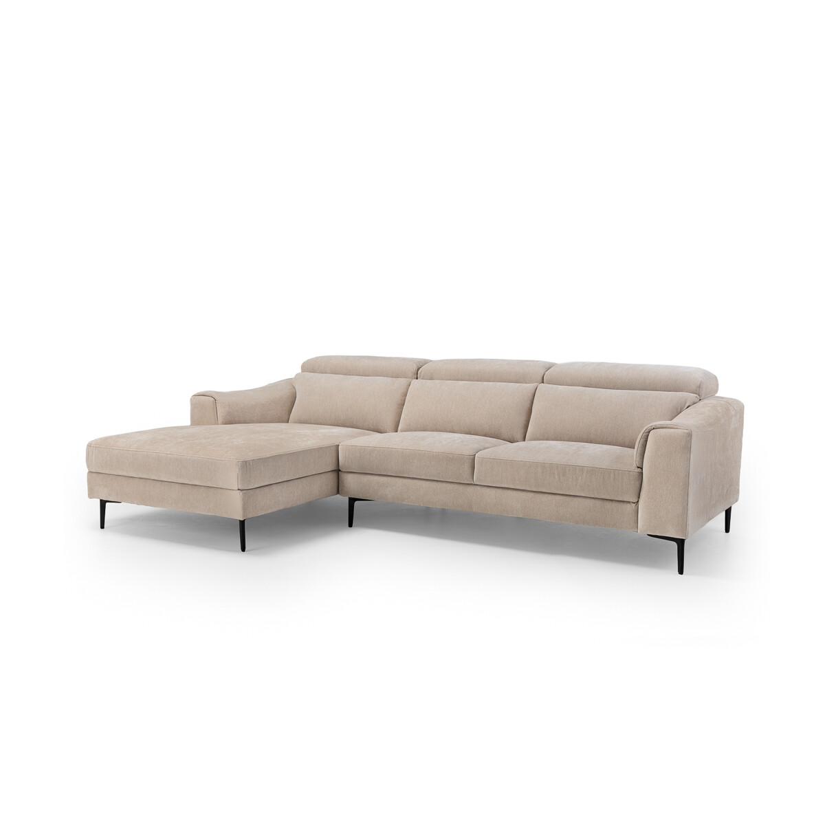 Rinconera Luke - Tela Microfibra - Chaise Izquierda - 6686-4 Beige 
