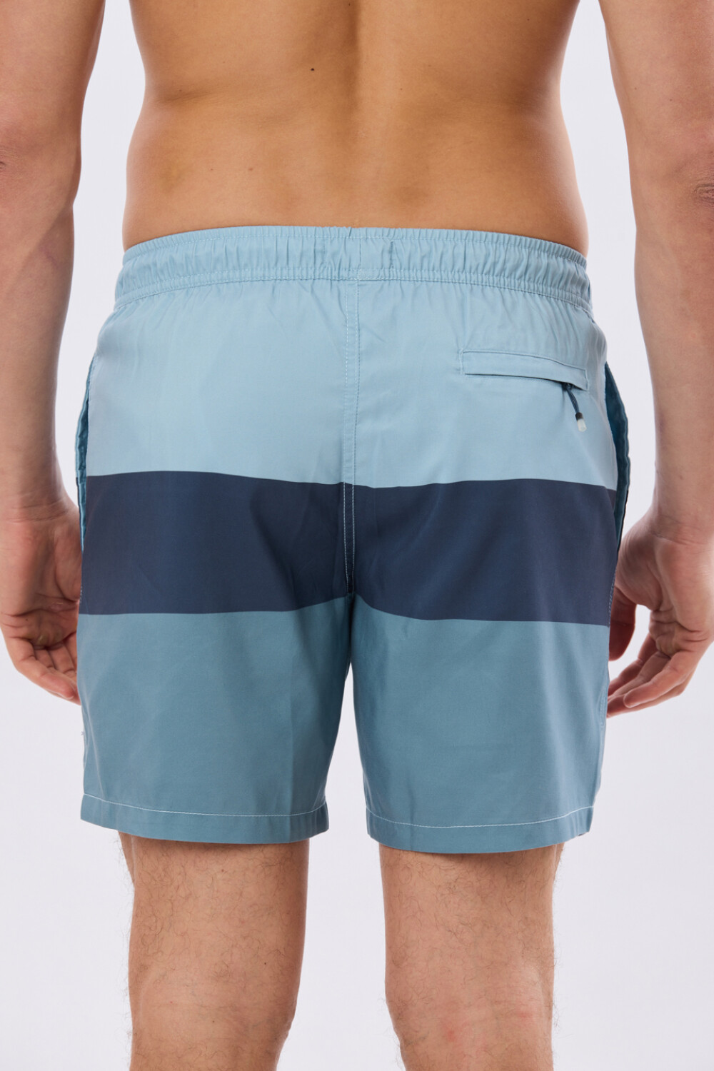SHORT DE BAÑO RAYADO Piedra