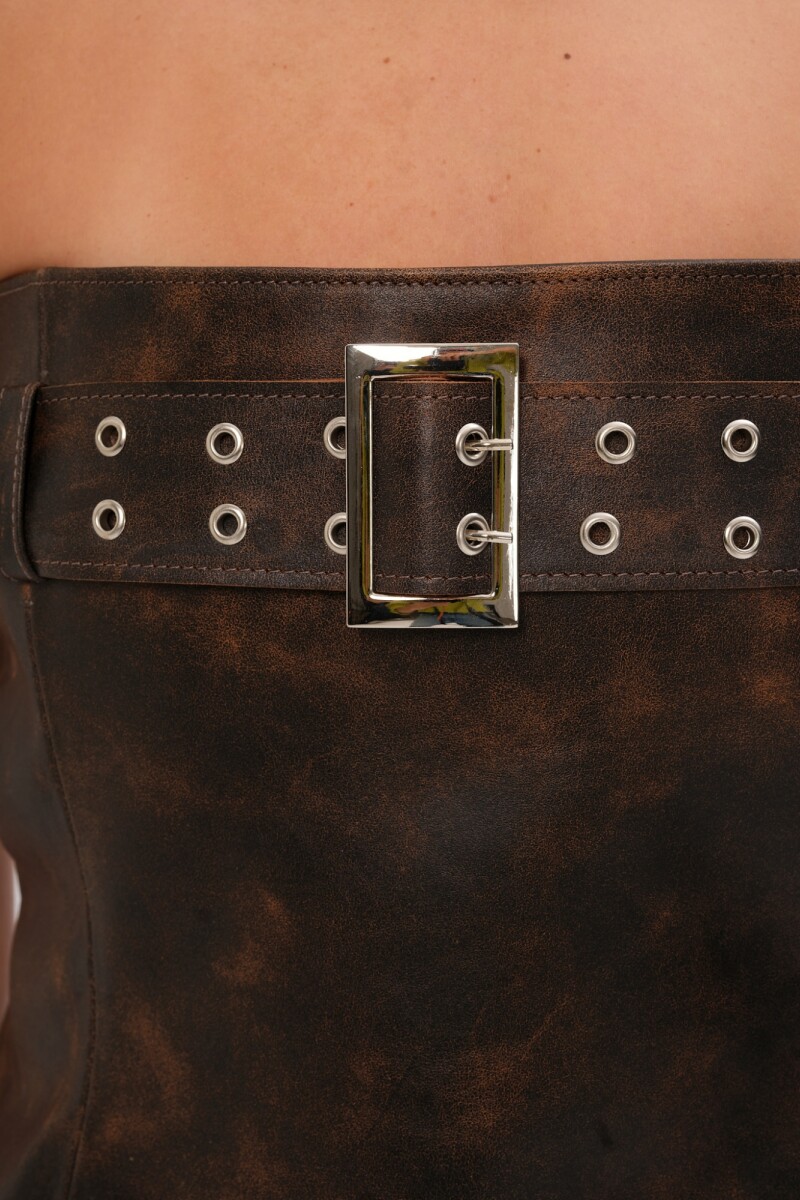 Top Leather Nina Marron