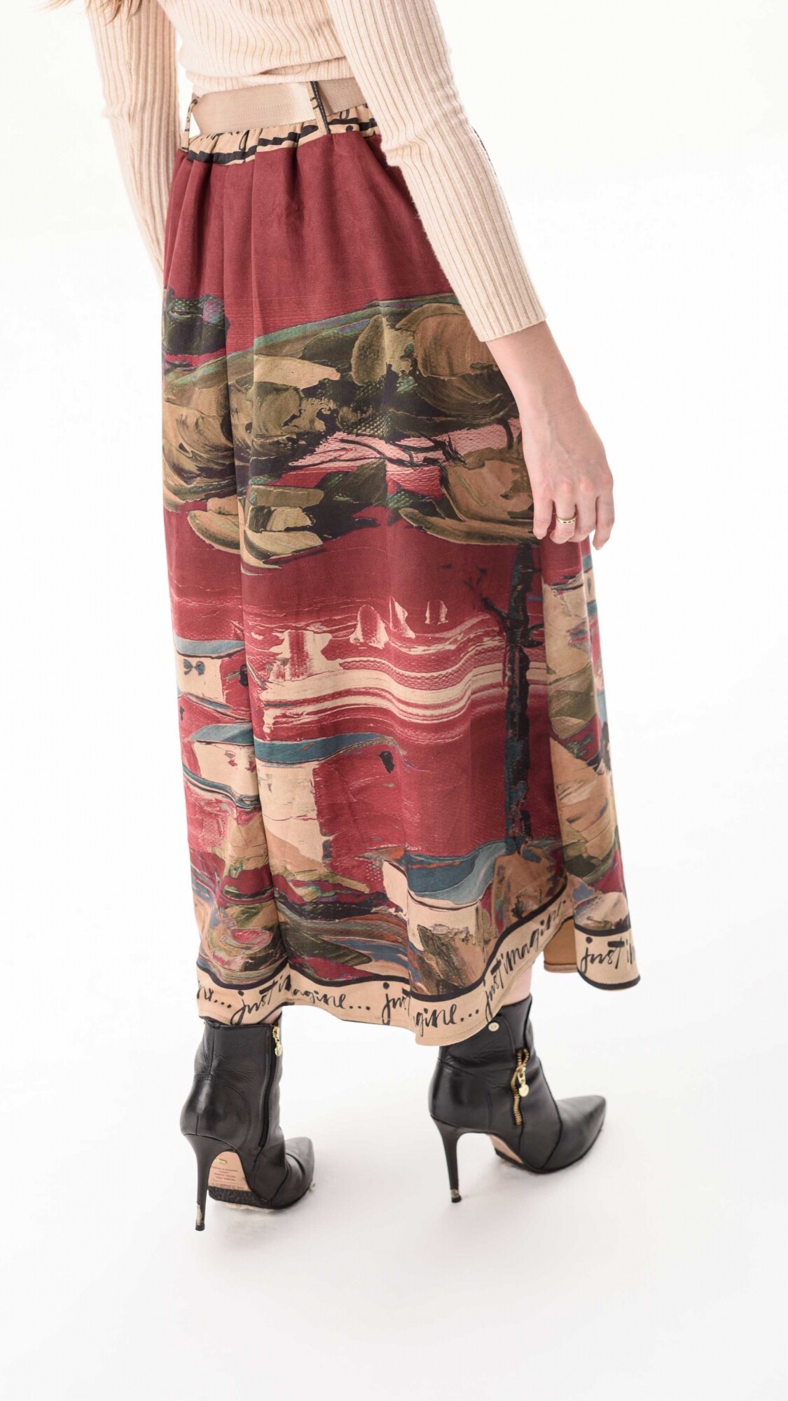 Falda Essence Bordó