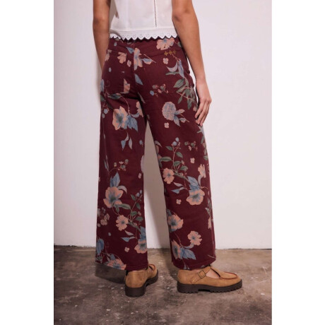 Jean Wide Leg Print Print