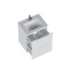 Mueble de baño suspendido Malva Blanco 60cm bacha loza Mueble De Baño Suspendido Malva Blanco 60cm Bacha Loza