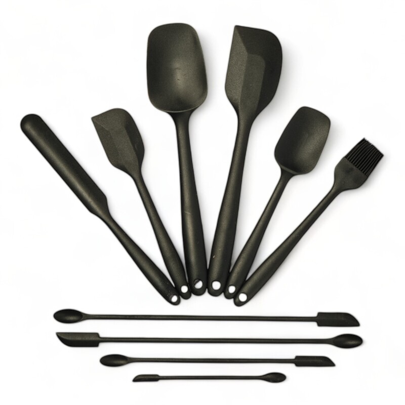 Set 10 Utensilios de Reposteria Negro