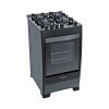 Cocina a Gas -James C 700 V Mesa Vidrio Kirkor Negra