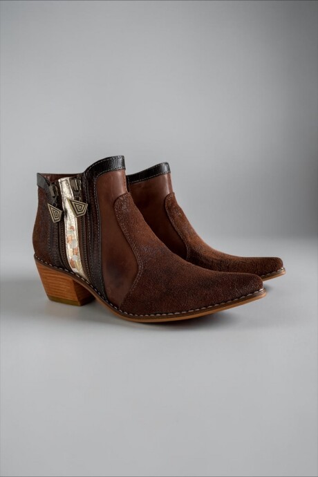 Bota Eva Chocolate Jaspeado Con Arte Bota Eva Chocolate Jaspeado Con Arte