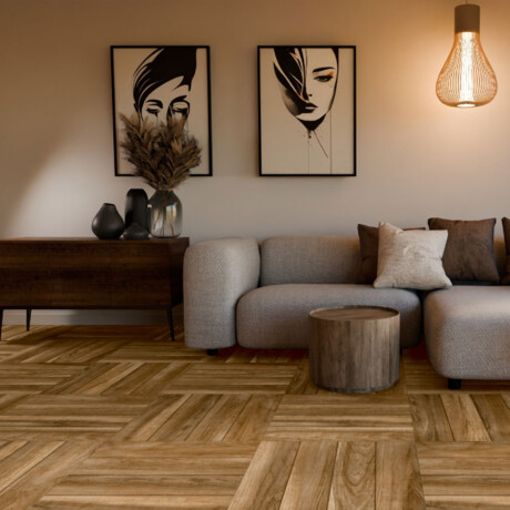 Ceramica maderada Relieve acetinada 60x60Cm piso pared GAMAS DE MARRON