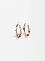 Aros Con Piedras multicolor