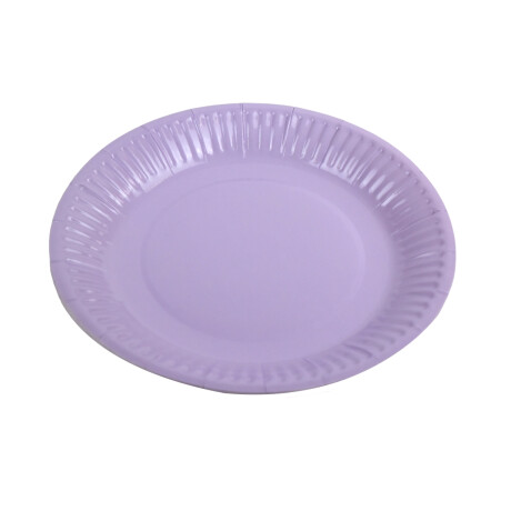 Platos descartables 10 piezas color liso de 18cm Platos descartables 10 piezas color liso de 18cm