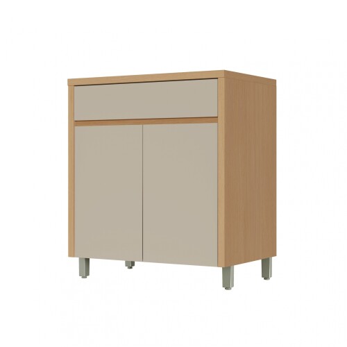 Bajo Mesada 2 Puertas 1C Condessa Marro/Gris Bajo Mesada 2 Puertas 1C Condessa Marro/Gris