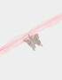 Chokers Con Mariposas Choker Cinta Con Mariposa - Plateado